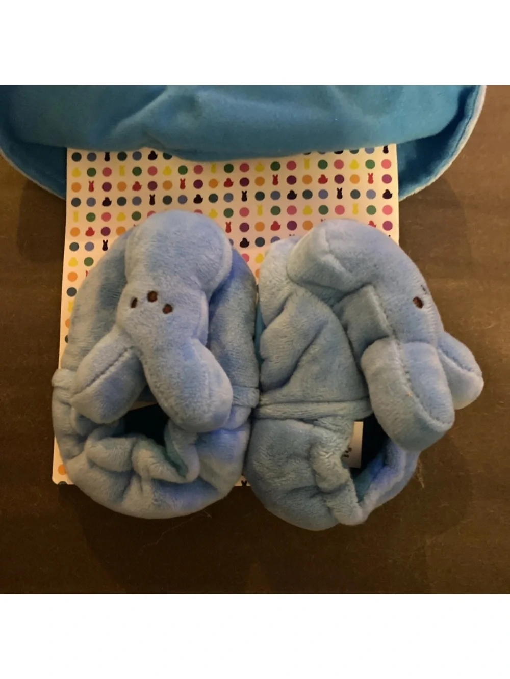 Peeps Baby Gift Set Hat Bib Booties in Blue Chick NWT
